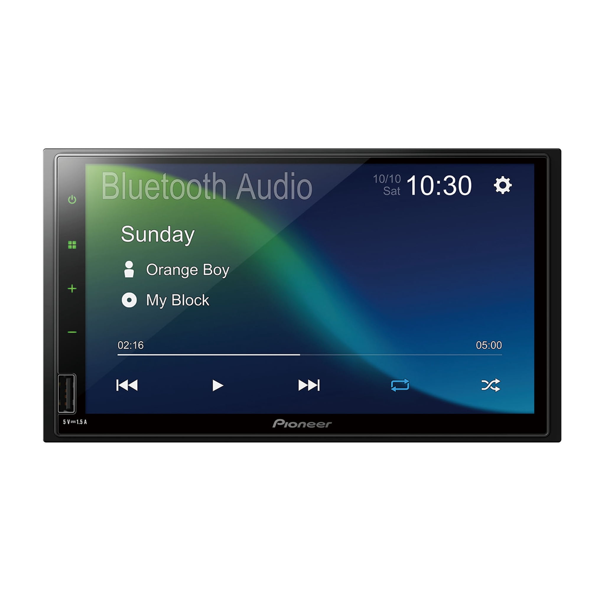 Pioneer DMH-140BT Double DIN Multimedia Car Stereo – 7” Capacitive Touchscreen WSVGA Display, Bluetooth Hands-Free Calling & Audio Streaming, Backup Camera Ready
