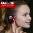 thumbnail image 2 of YUNOVA Small Bluetooth Headphones Wrap Around Head - Sports Wireless Headset with Built in Microphone and Crystal-Clear Sound, Foldable and Carried in The Purse, and 12-Hour Battery Life, 2 of 6