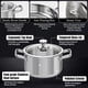 thumbnail image 4 of Juego de utensilios de cocina ASKSCICI de acero inoxidable, 16 piezas, plateado, 4 of 7