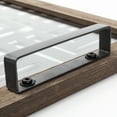 thumbnail image 6 of Grey Metal Glasss Top With Maze Like Pattern Tray, 6 of 8