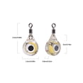 thumbnail image 2 of Yuarrent Lámpara de señuelo para pesca subacuática, 2 uds., ojo de gota profunda, cebo para peces, impermeable, luminoso, que atrae el Pescar Vistoso, 2 of 6
