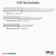 thumbnail image 2 of Rada Cutlery Housewarming Knife Gift Set – 3 Piece Stainless Steel Knives With Brushed Aluminum Handles, 2 of 2