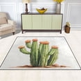 thumbnail image 5 of Ryvnso Cactus Watercolor Area Rug Floor Mats Non-Slip Home Carpet 63 x 48 inch, 5 of 7