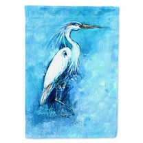 Carolines Treasures MW1202GF Standing Gaurd Egret Flag Garden Size  Small multicolor