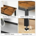 thumbnail image 3 of HOOBRO 29.5" Narrow Console Table with 3-Tier for Hallway and Living Room Rustic Brown and Black BF73XG01, 3 of 10