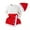A01-A7 Red, variant on Xyant Toddler Baby Christmas Outfit Girl Santa Tree Print Tunic Drees Shirt Stripe Pants Fall Winter Clothes (Red,18-24 Months)