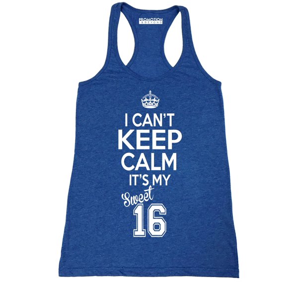P&B SWEET SIXTEEN IT'S MY BIRTHDAY! Women's Tank Top, Heather Royal, L