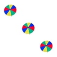 thumbnail image 1 of Naiovety Juguete vibrante para exteriores para niños Juego de paracaídas arcoíris para juego activo y ejercicio 2M Type1 NO1, 1 of 1