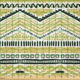 thumbnail image 2 of Ambesonne Yellow and Black Fabric by the Yard Microfiber, Zig Zag Lines, 5 Yards, Yellow Black and White, 2 of 2