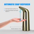 thumbnail image 4 of Dispensador automático de jabón de 400 ml, dispensador de jabón infrarrojo sin contacto, dispensador desinfectante (1 pieza de oro local), 4 of 5