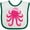 White and Green, variant on Inktastic Octopus Ocean Sea Creature Girls Girls Baby Bib