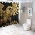 thumbnail image 7 of Orinice Eagle Snake Wings Bathroom Decor Set with Hooks, Colorful Luxurious Graphic Print Polyester Fabric Fashion Shower Curtain, Waterproof and Easy to Install 69x72, 7 of 7