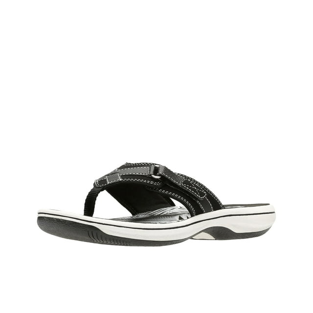 Chanclas Clarks Breeze Sea para mujer, negras, sintéticas