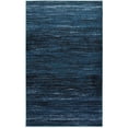 thumbnail image 1 of LR Resources MATRI81197SBB5272 5 Pi 2 Po x 7 Pi 2 Po Matrice Rectangle Zone Tapis&44; Bleu Doux & Noir, 1 of 1