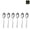 6pcs-tea spoon, variant on 6 Silver stainless steel cutlery 1010 round handle knife, fork and spoon cutlery set suitable for family dinner hotel