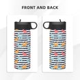thumbnail image 3 of Sikiie Colorful Llama Print 18OZ Insulated Straw Cup, Portable Leak-proof Sports Water Bottle, Stainless Steel Water Cup Suitable for Home and Outdoor, 3 of 8