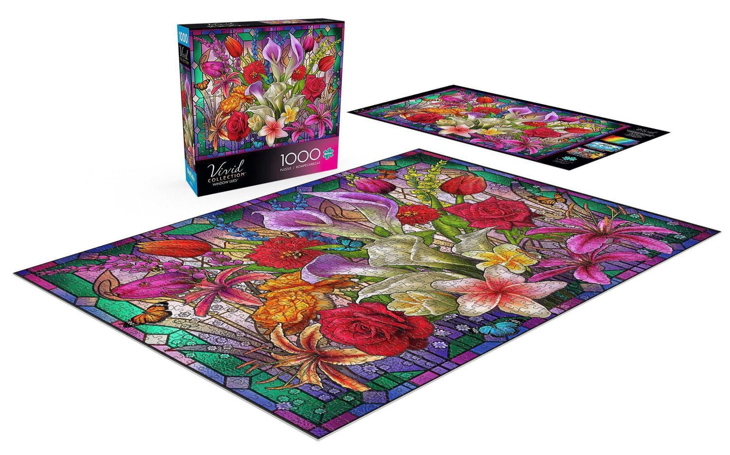 Buffalo Games - Le puzzle Vivid Collection - Window Lilies - en 1000 pièces