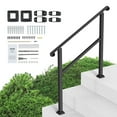 thumbnail image 3 of Senior Safety Porch Handrail for 2 or 3 Steps, Weather-Resistant Deck Step Rail with Mounting Post, Easy DIY Installation for Outdoor Use, 3 of 7
