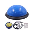 thumbnail image 2 of Pelota de equilibrio,Pelota de equilibrio de media altura para ejercicio con superficie antideslizante,Pelota de ejercicios de equilibrio de 46 cm de diámetro,Equipo de entrenamiento de Azul, 2 of 8