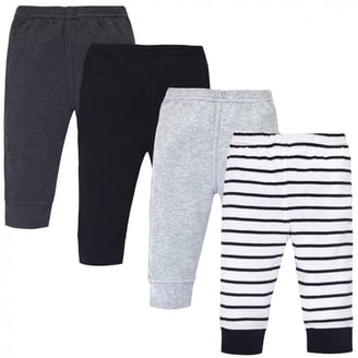 Gerber Baby Boys' 4-Pack Microfleece Pants - Soft Comfort Elastic Waist