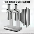 thumbnail image 3 of VEVOR Milkshake Maker, Double-Head Milkshake Machine, 560W Milkshake Mixer, Malt Maker with 800ml Cups (Stainless Steel/PC), 2-Speed Electric Milk Shake Machine, 36000RPM Drink Mixer, Stainless Steel, 3 of 9