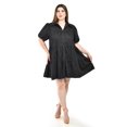 thumbnail image 1 of Vestido de popelina Roman Fashion /Tallas Extras, 003 (Negro) negro 38, 1 of 5