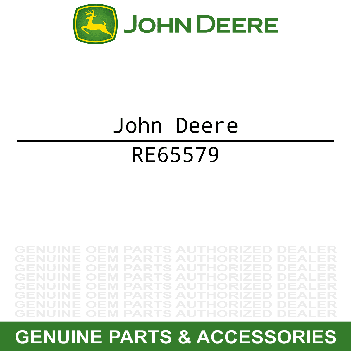 John Deere RE65579 Label