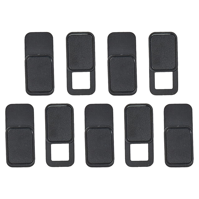 9Pcs Metal Oval Shaped Webcam Cover Camera Slider Shutter Privacy Protect Cover for Laptop Tablet Phone Shutter (Black)