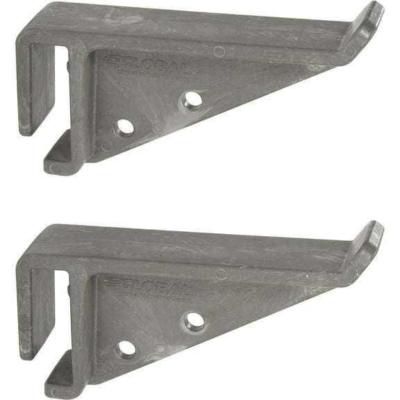 Global Industrial Ladder Hook for Industrial Utility Cart 7-3/8""W x 2-3/8""H Gr