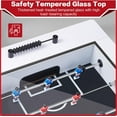 thumbnail image 6 of RayChee 42" Foosball Coffee Table, Soccer Game Table with Tempered Glass, RayChee Modern Multi Arcade Game Table with 2 Balls for Adults, Kids, Home, Indoor Family Living Room, 6 of 7