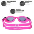 thumbnail image 3 of TYR Vesi Swim Goggle - Pink Smoke Lens, 3 of 5