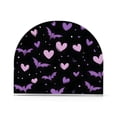 thumbnail image 2 of Dailycode 2 Pack Napkin Holder for Table Acrylic Kitchen Paper Tissue Dispenser, Purple Hearts and Bats, 2 of 9
