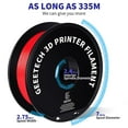 thumbnail image 2 of GEEETECH 3D Printer PETG red Filament 1.75mm 1kg Spool (2.2lbs),Dimensional Accuracy +/- 0.03mm, 2 of 5