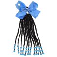 thumbnail image 1 of Extensión de coleta trenzada para niñas pequeñas, extensión de trenza con lazo y cuentas, peluca de coleta, 1 of 2