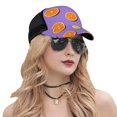 thumbnail image 5 of Lsque Yellow Lemon And Orange Printed Trucker Hat - Baseball Cap for Men Women - Breathable Mesh Side, Adjustable Fit - for Casual Wear, 5 of 7
