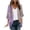 Purple, variant on Joau Women's Casual Lightweight Open Front Cardigans 3/4 Ruffle Sleeve Button Down Sweater Cardigan Casual Soft Drape Fall Cardigan Elegant Shrugs for Women