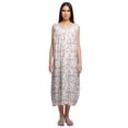 thumbnail image 1 of Moomaya Robe de Nuit d'Allaitement à Col Rond Imprimée pour Femmes en Coton, 1 of 5