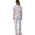 thumbnail image 3 of TSOVTHRID Vintage Sunflower Print Women's Pajama Sets Pajama Women Soft Sleepwear with Long Pants Breathable Two-Piece Nightwear, M, 3 of 7