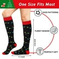 thumbnail image 4 of Funny Christmas Knee High Festival Socks for Women Teens Girls - Secret Santa Gifts Novelty Fun Crew Funky Cute Crazy Gingerbread Lights Xmas Holiday Socks Funny Stocking Stuffers, 4 of 7