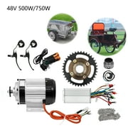 Miumaeov 48V Electric Brushless DC Motor Kit 500W Electric Brushless Geared Motor DIY Kit Bicycle Conversion kit Motor Controller for Electric 3-Wheels Tricycle E-Bike