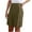 Army Green, variant on Ltctricy Women's Bermuda Shorts Soft Cotton High Waisted Side Button Knee Length Lounge Shorts Loose Casual Shorts