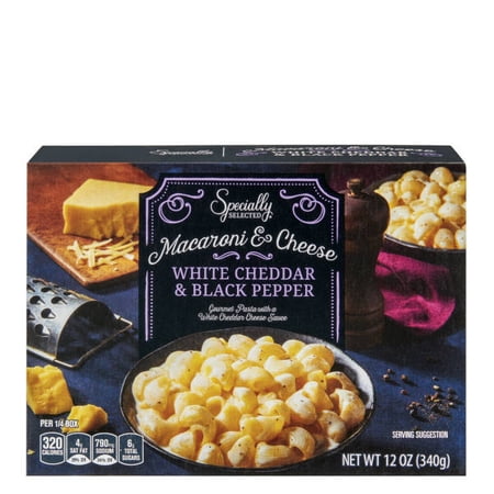 Pack of 2 - Premium White Cheddar and Black Pepper Macaroni and Cheese, 12 oz Package May Vary