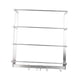 thumbnail image 4 of Estante para cintas de pared, organizador de cintas, estante multifuncional para papel de regalo, soporte para cintas de 4 niveles que ahorra espacio, 4 of 8