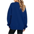 thumbnail image 5 of Chiccall Casual Girls Crew Neck Sweatshirt Plain Tone Soft Comfortable Daily Walking Shopping Vacation Cute Pullover Sweatshirt for Kids, 5 of 5