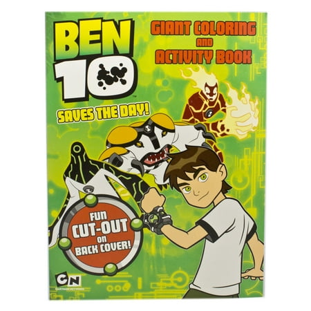 Ben 10 Saves the Day! Green Color Cover Coloring & Activity