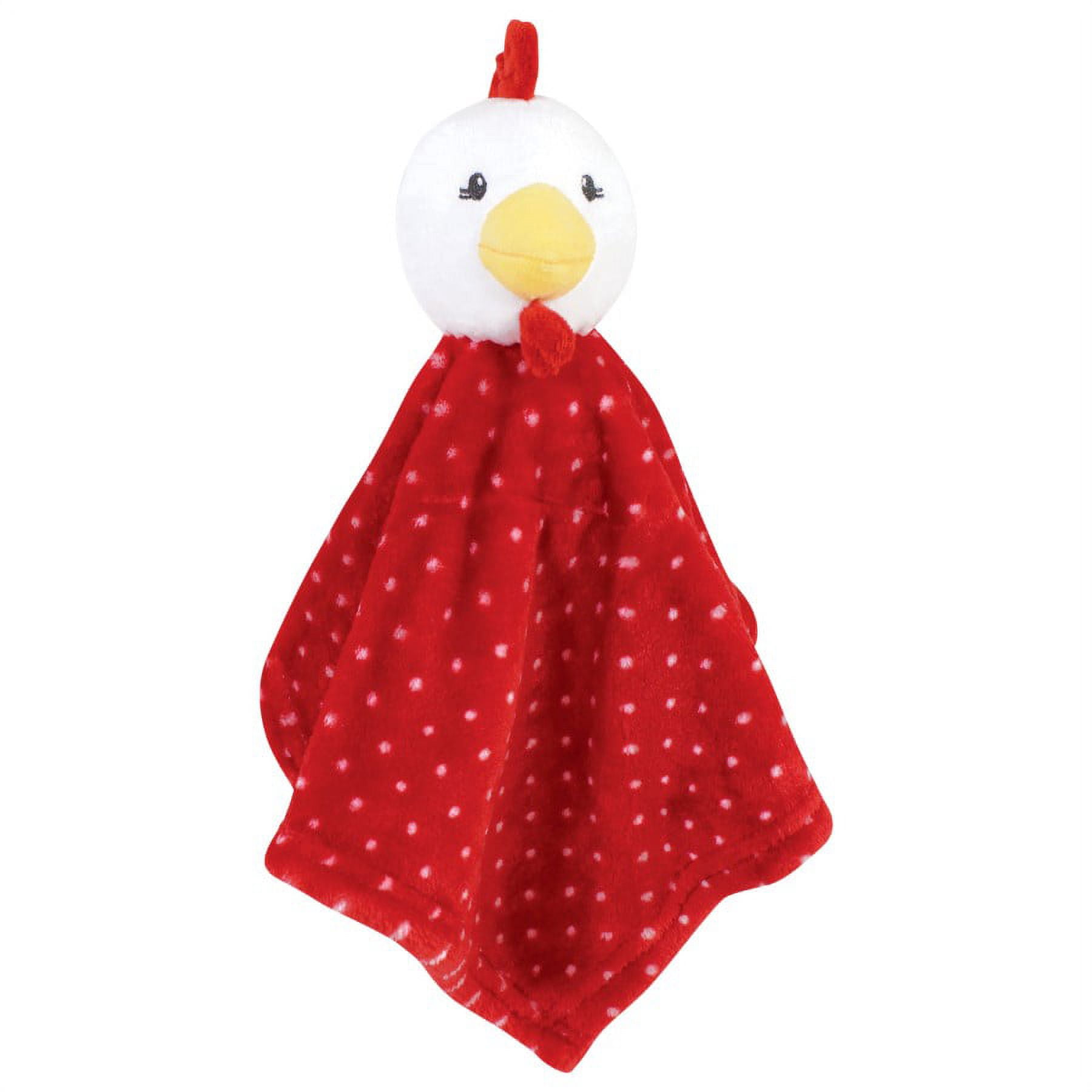 Hudson Baby Unisex Baby Plush Blanket with Security Blanket, Chicken, One Size