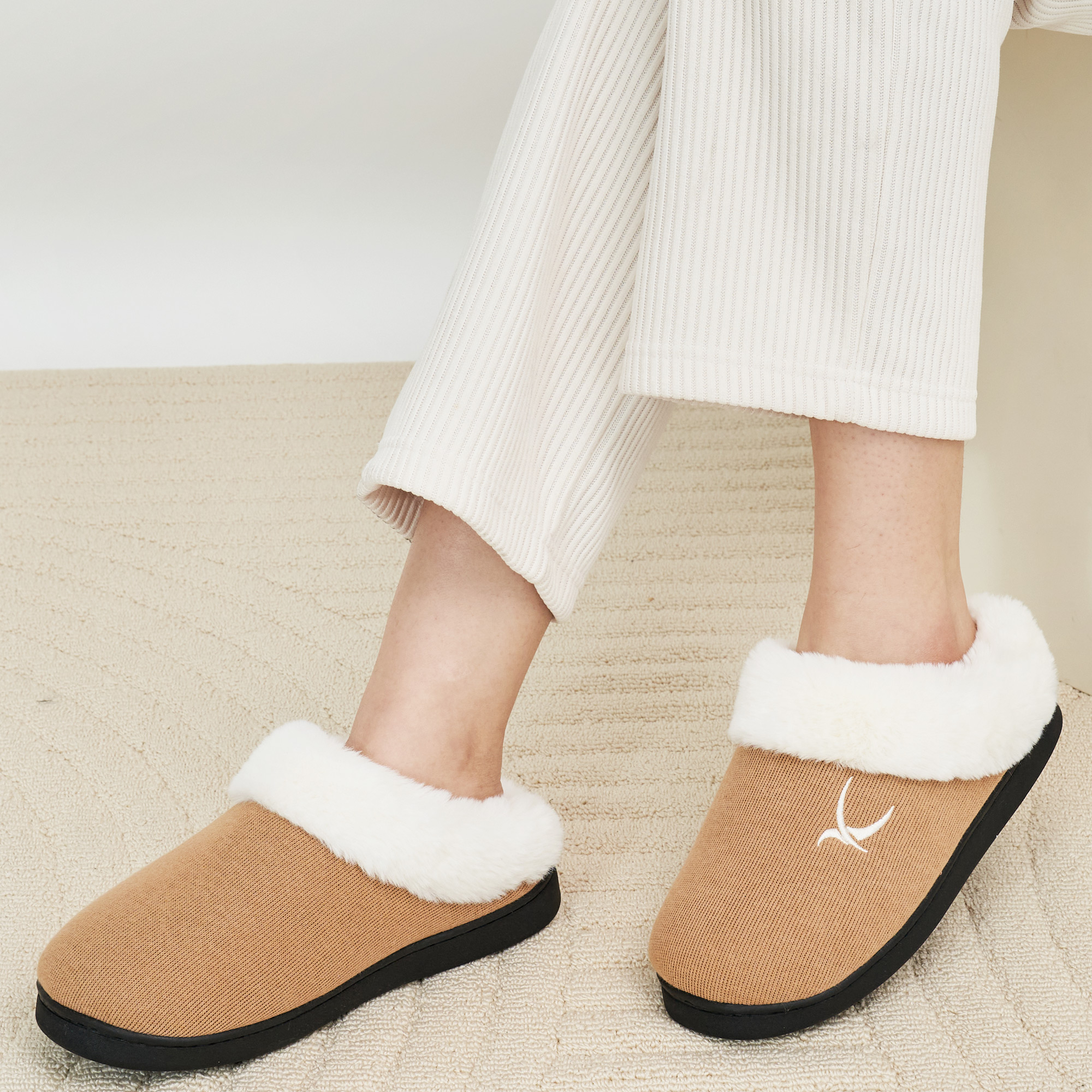 Ecetana Women's Memory Foam Fluffy Soft Slip-On House Shoes photo 6