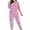 Hot Pink, variant on Lorytime Valentine Pjs Women Plus Size Valentines Heart Plus Size Crewneck Long Sleeve Top and Bottom Sleepwear Pink XL