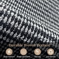 thumbnail image 5 of Woven Textured Washable Area Rug, Non Slip Pet Friendly Rug, Stain Resistant Low Pile Indoor Carpet for Living Room Bedroom Kitchen, Durable Absorbent Non-Shedding Rug for High Traffic Areas, 5 of 5