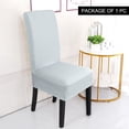 thumbnail image 2 of Unique Bargains High Elasticity Dining Chair Slipcover Gray L, 2 of 8